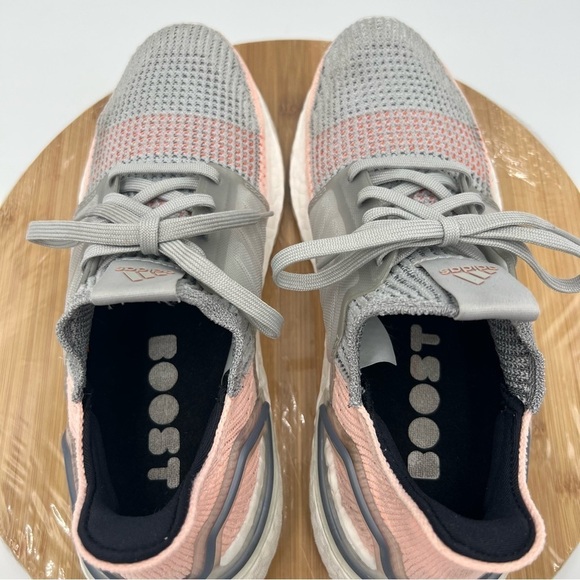 Adidas Ultraboost 19 Grey Clear Orange Size 8 - Picture 8 of 12